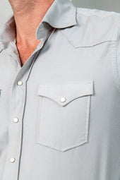 Velvet Effect Western Shirt Made In Italy