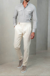 Velvet Effect Western Shirt Made In Italy