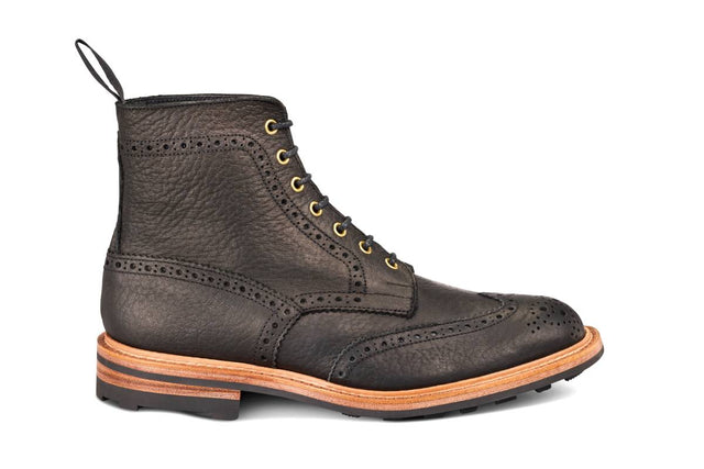 Stow Country Boot - Black Buffalo (Tricker's Exclusive)