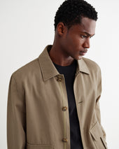Strand Beige Cotton Tencel Twill Jacket