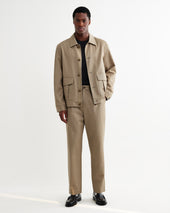 Strand Beige Cotton Tencel Twill Jacket