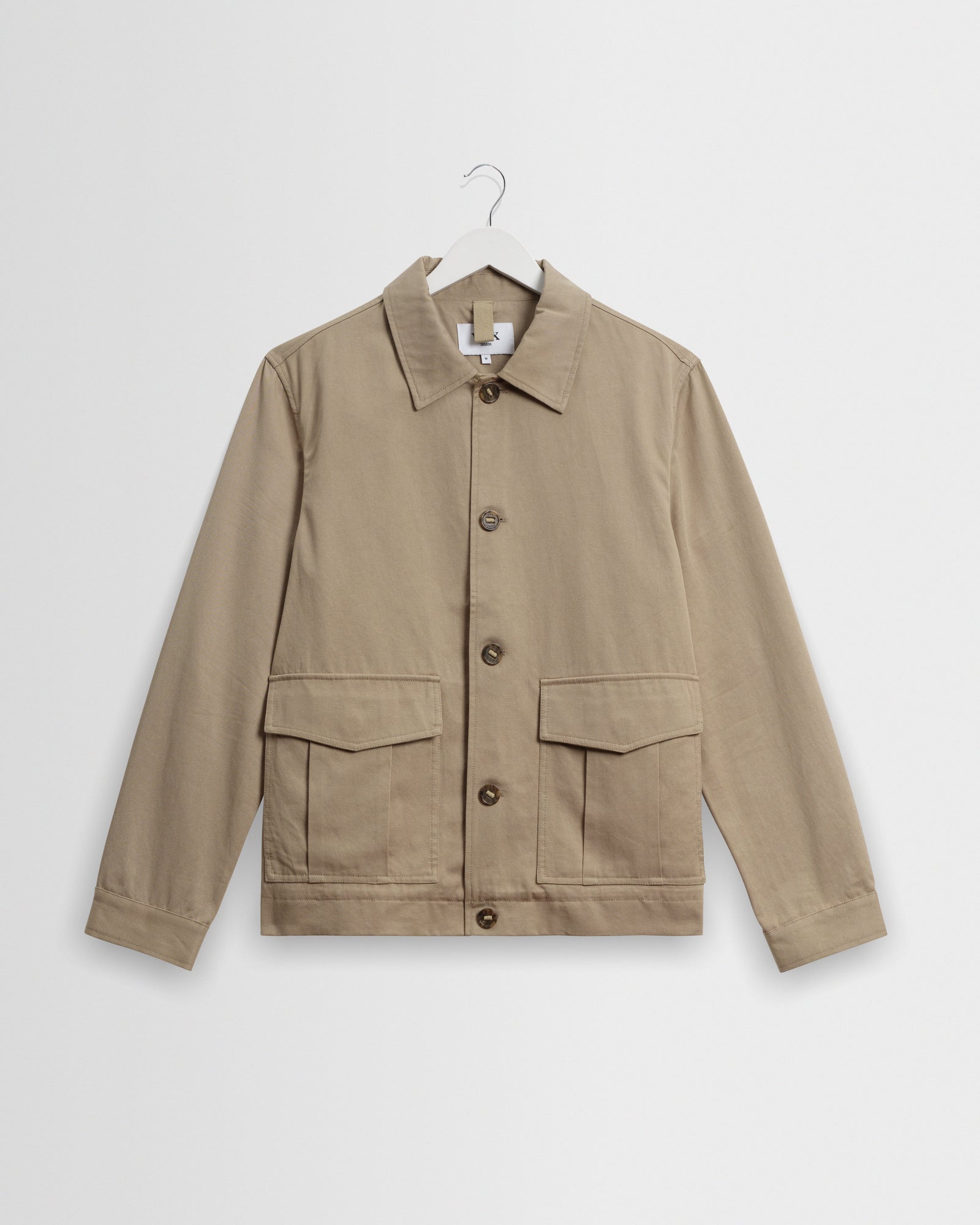 Strand Beige Cotton Tencel Twill Jacket