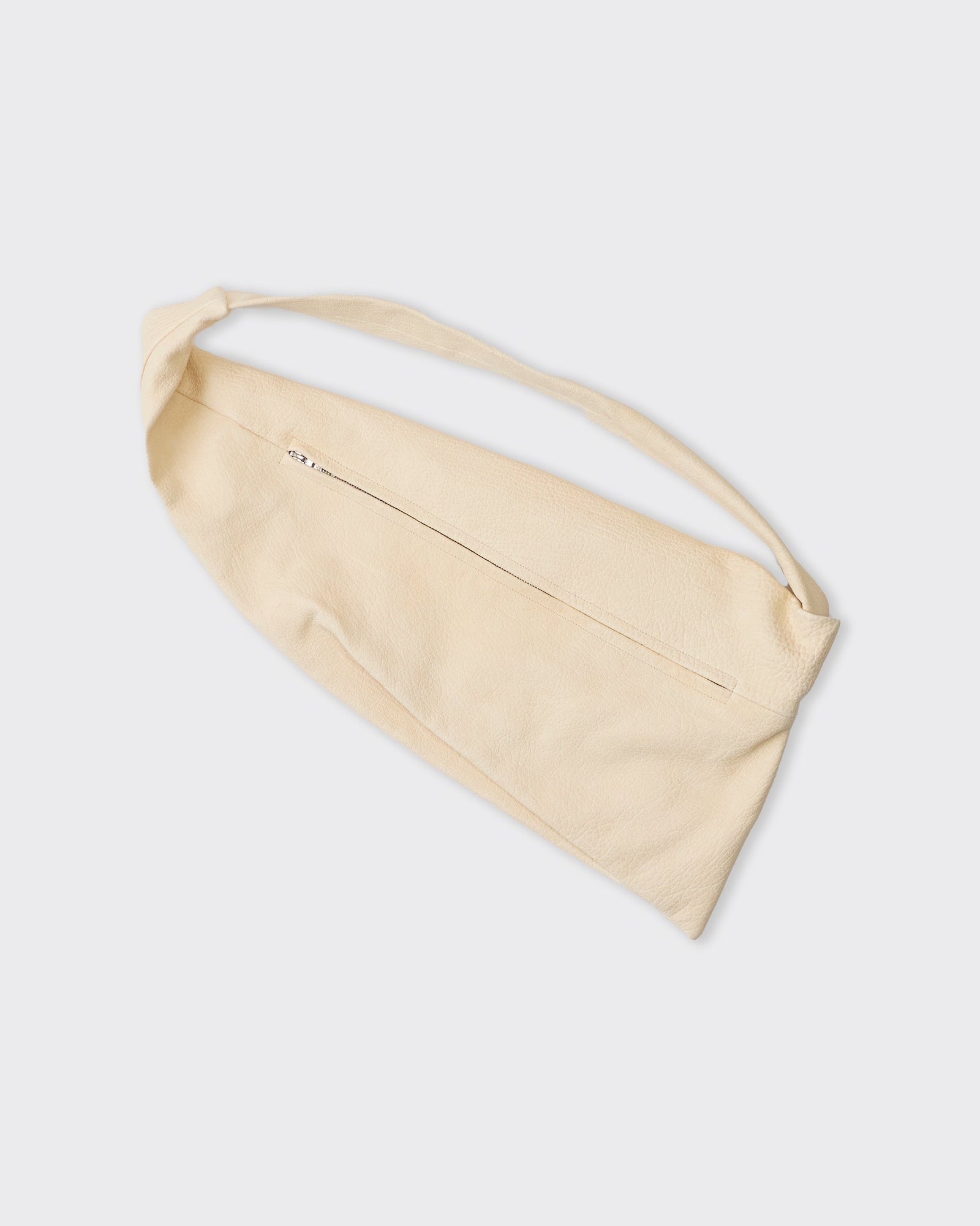 Stretch Wrinkle Leather Pleated Crossbody Bag