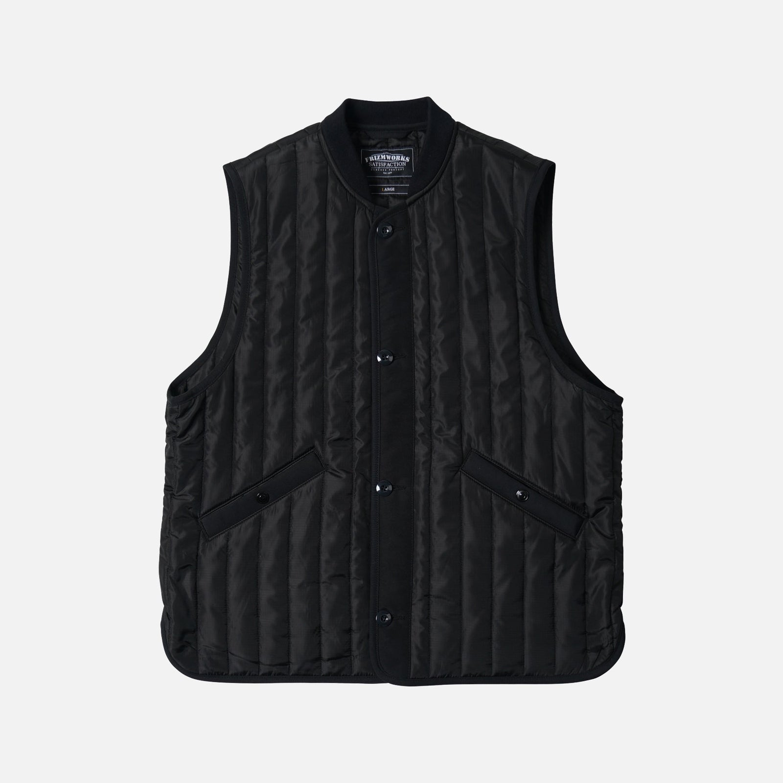 Stripe Quilt Mil Liner Vest