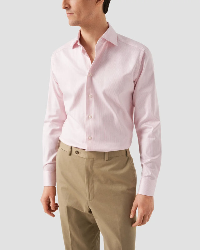 Gestreiftes Baumwoll-TENCEL™ Lyocell-Hemd - Eton