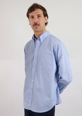 Striped Poplin Button Down Shirt