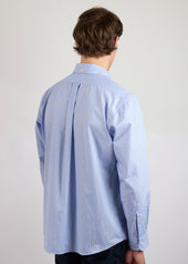 Striped Poplin Button Down Shirt