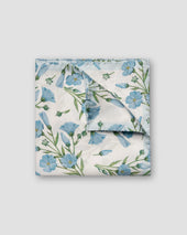 Floral Print Silk Pocket Square