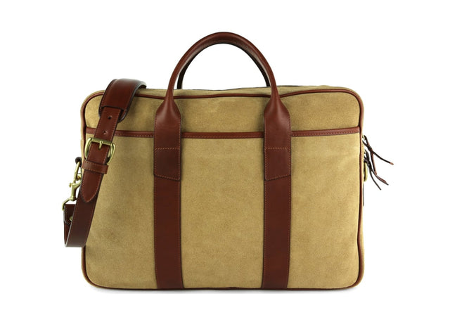 Suede Commuter Briefcase