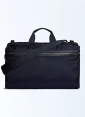 Nylon and grain leather suit bag