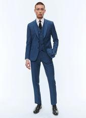 Blue wool serge 3-piece suit