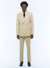Cotton and linen double-breasted suit