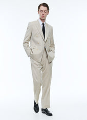 Patterned Wool Double Breasted Suit