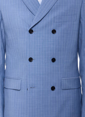 Wool Double Breasted Striped Suit