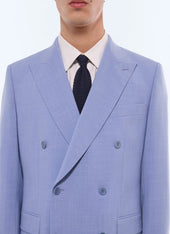 Wool and linen double-breasted suit