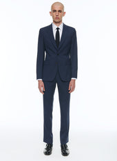 Virgin wool fitted suit