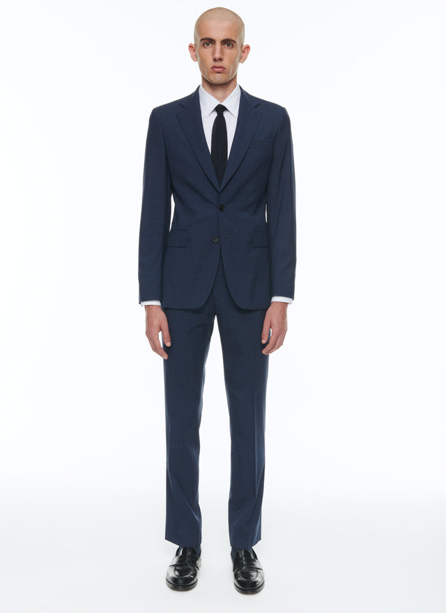 Virgin wool fitted suit