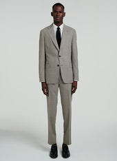 Basket Weaved Wool Suit