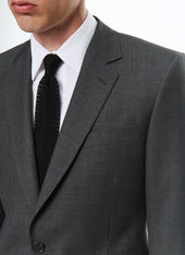 End-on-end virgin wool fitted suit