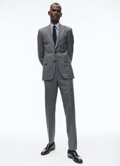 End-on-end virgin wool fitted suit