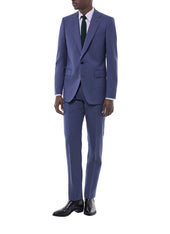 Fitted Wool Canvas Suit