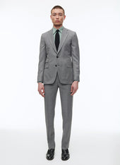 Grey wool caviar suit