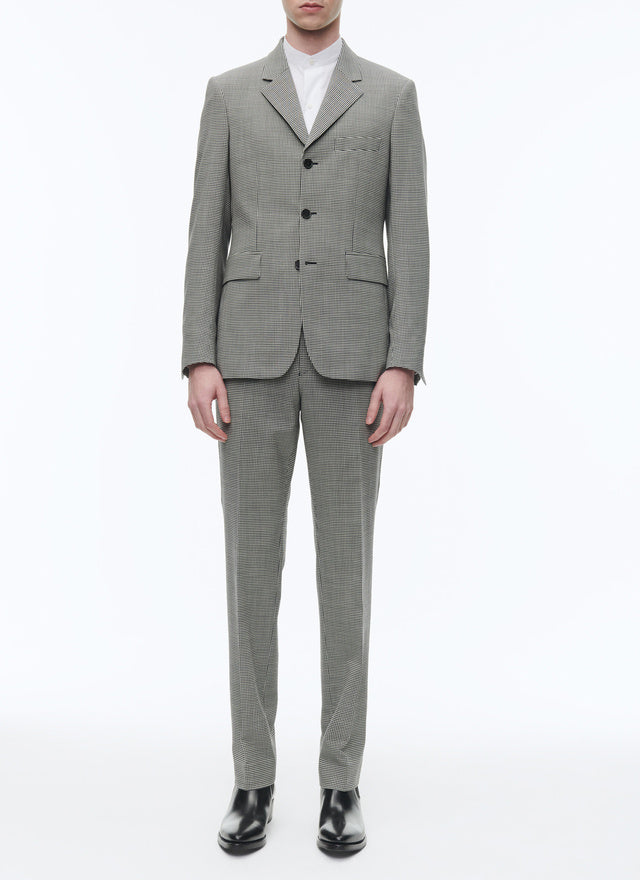 3-button fitted suit