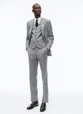 Wool Flannel Fitted Suit