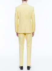 Cotton Canvas Fitted Suit