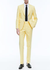Cotton Canvas Fitted Suit
