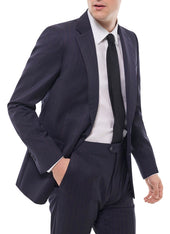 Wool Twill Fitted Suit With