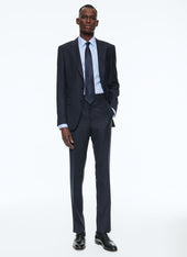 Navy blue virgin wool suit