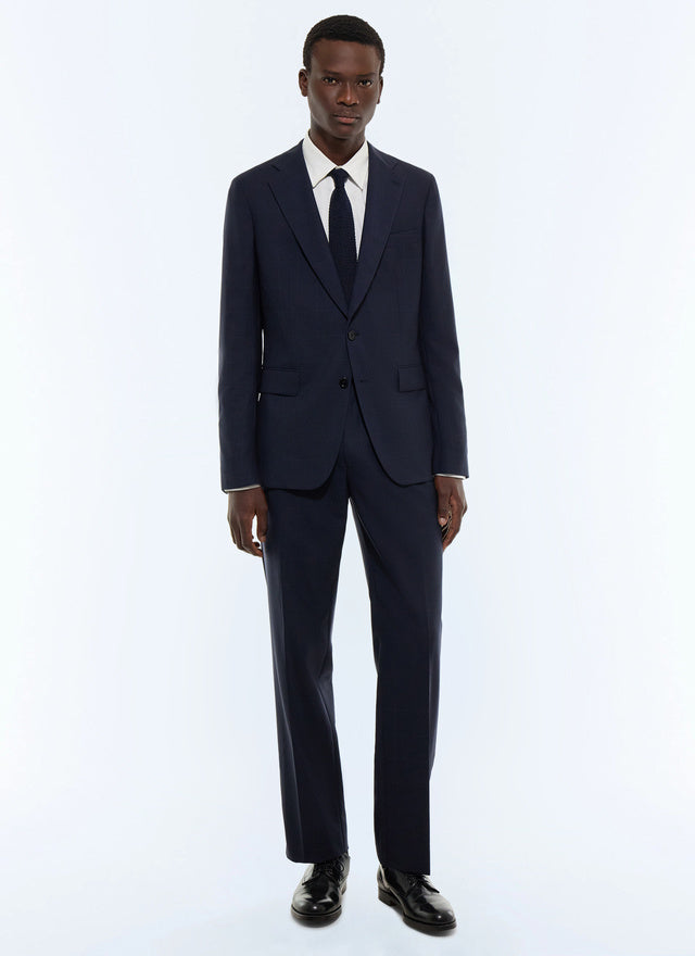 Virgin Wool Fitted Suit With