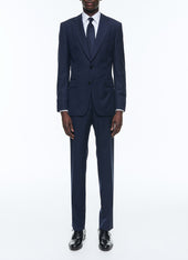 Certified wool suit with stripes