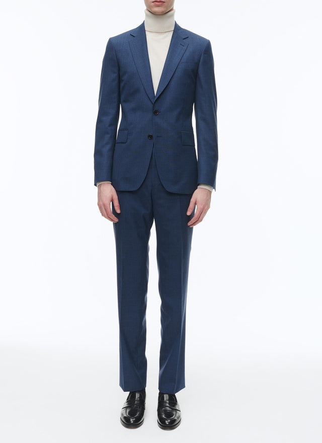 Wool Fitted Suit With
