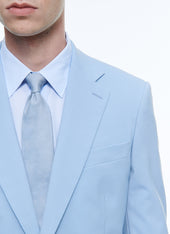Virgin Wool Canvas Fitted Suit