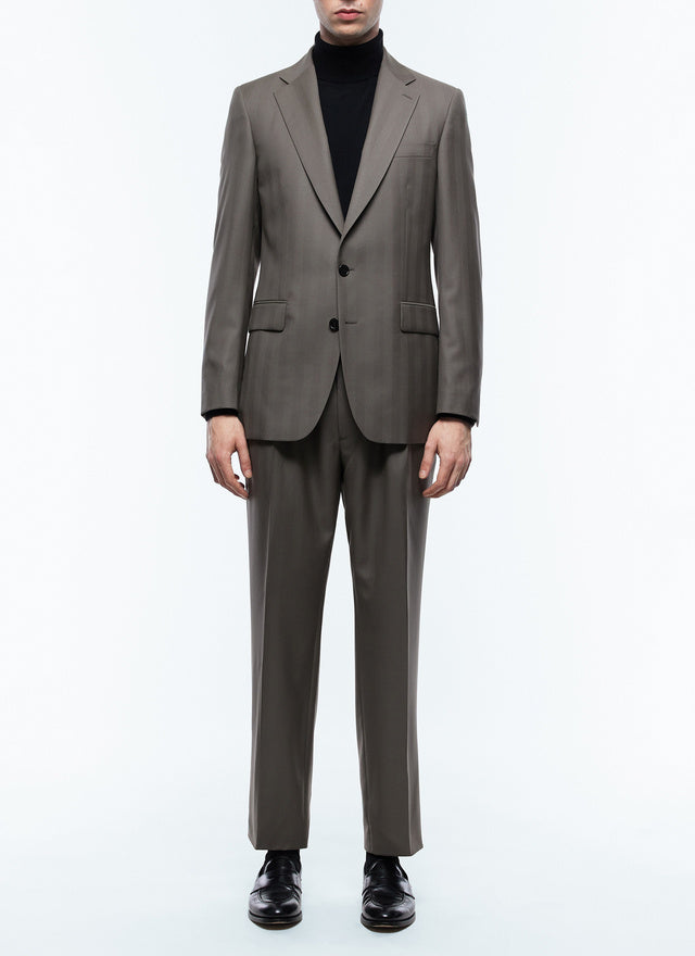 Fitted Suit In Certified Wool