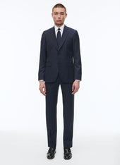 Navy blue wool serge suit