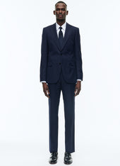 Certified wool suit with stripes