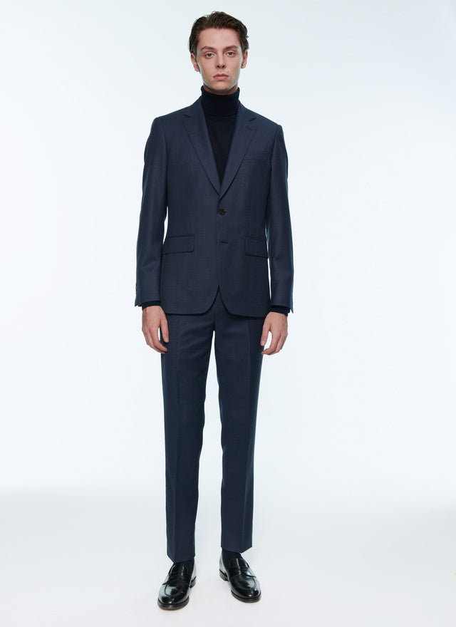 Petrol blue virgin wool suit