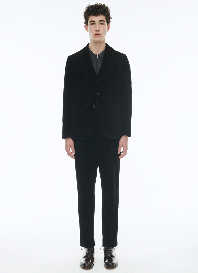 Corduroy straight suit