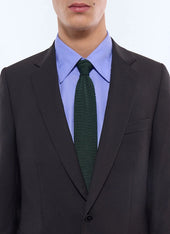 Fitted Wool Canvas Suit