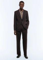 Linen and wool canvas suit