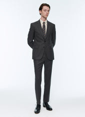 Grey wool flannel suit