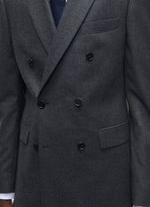 Wool Flannel Double Breasted Suit