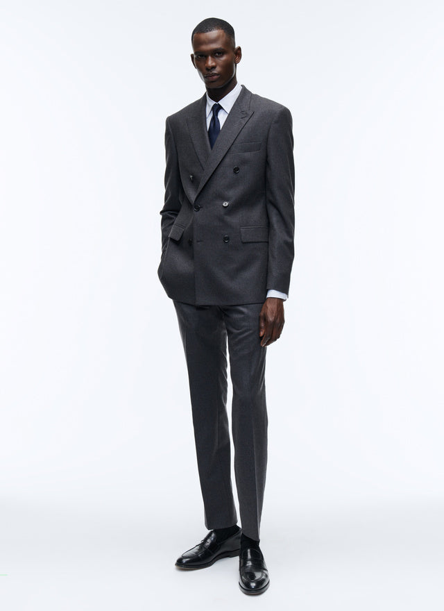 Wool Flannel Double Breasted Suit