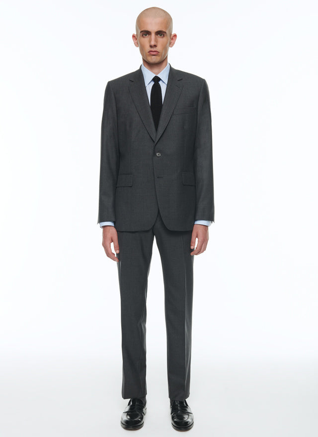 End-on-end virgin wool large suit