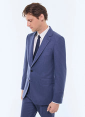 Fitted Wool Flannel Suit