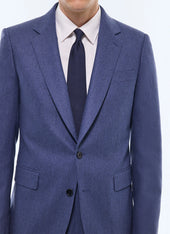 Fitted Wool Flannel Suit