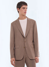 Plaid-pattern wool and mohair suit